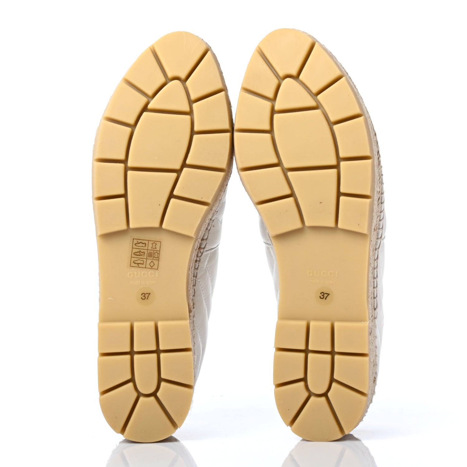 Gucci Nappa Matelasse GG Marmont Platform Espadrilles 37 Great White 4 of 4