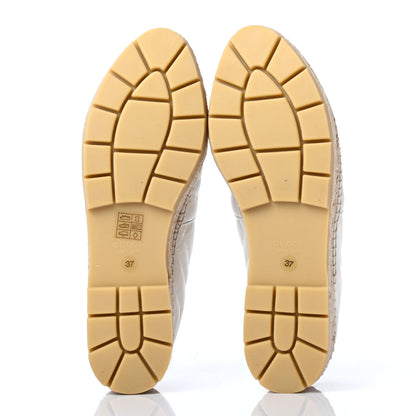 Gucci Nappa Matelasse GG Marmont Platform Espadrilles 37 Great White 4 of 4