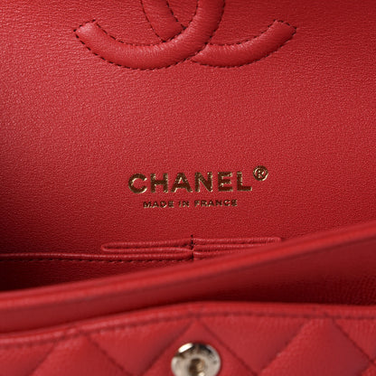 Chanel Caviar Quilted Small Double Flap Red 8 of 11