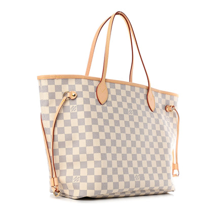 Louis Vuitton Damier Azur Neo Neverfull MM Rose Ballerine 2 of 4
