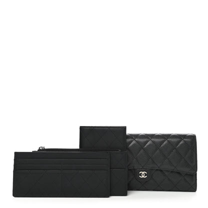 Chanel Caviar Quilted Travel Wallet Black 3 of 9