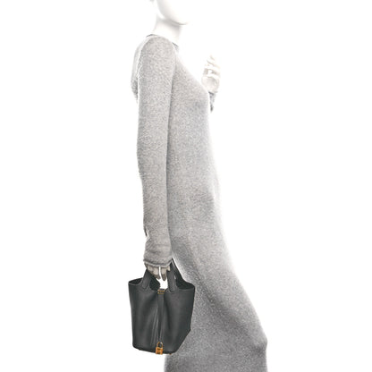 Hermes Taurillon Clemence Picotin Lock 18 PM Black 2 of 13