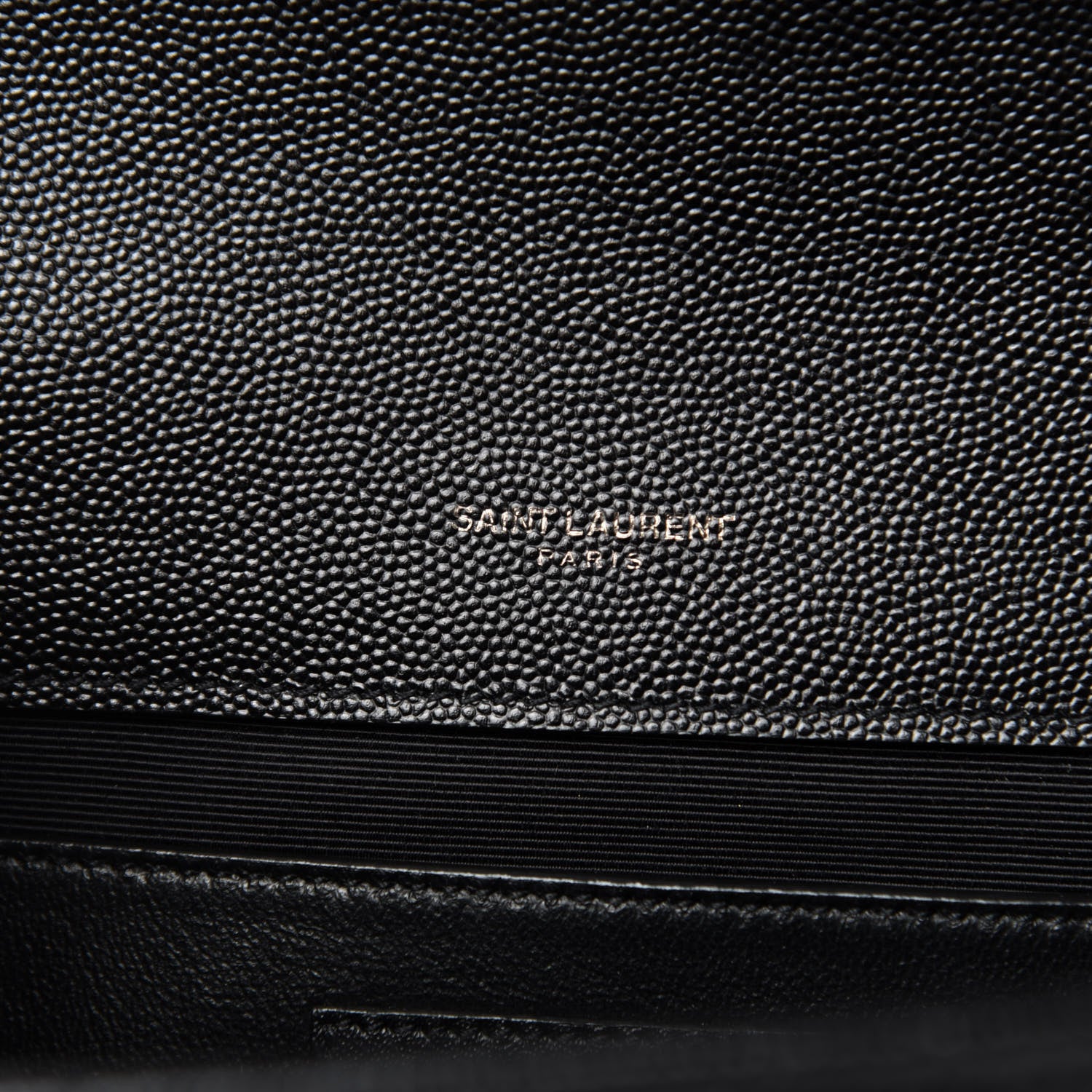 Saint Laurent Grain De Poudre Textured Mixed Matelasse Triquilt Medium Monogram Satchel Black 9 of 10