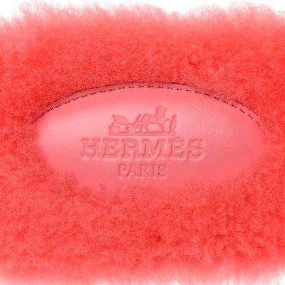 Hermes Woolskin Oran Sandals 36 Rose Du Desert 7 of 8