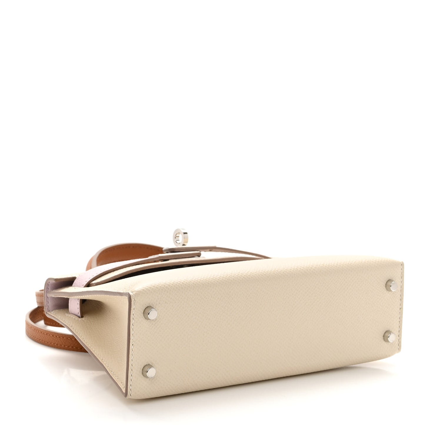 Epsom Mini Kelly Sellier 20 Craie Mauve Pale Gold