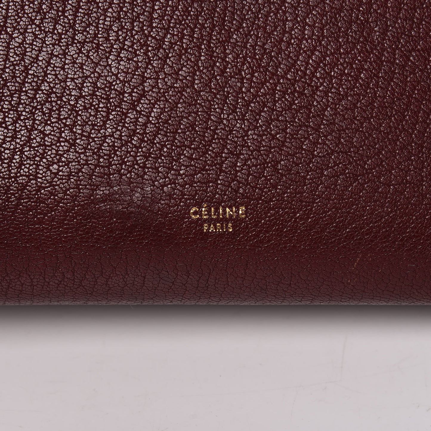 Goatskin Smooth Calfskin Mini Belt Bag Burgundy