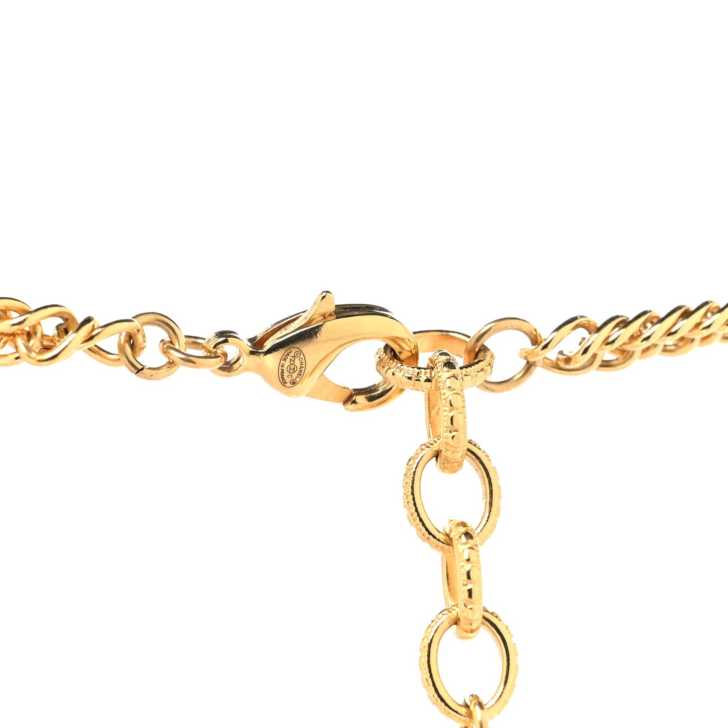 ID Dog Tag Charm Necklace Gold