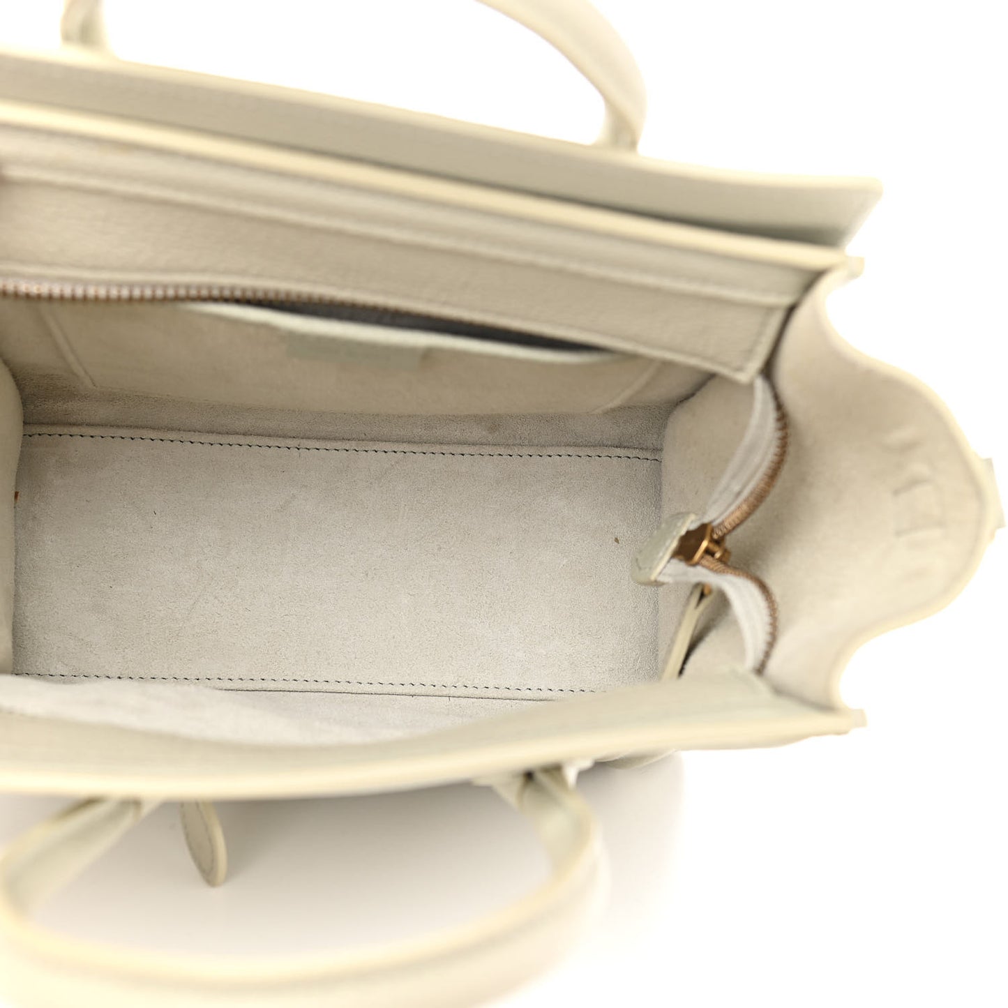 Drummed Calfskin Nano Luggage Vert D'eau