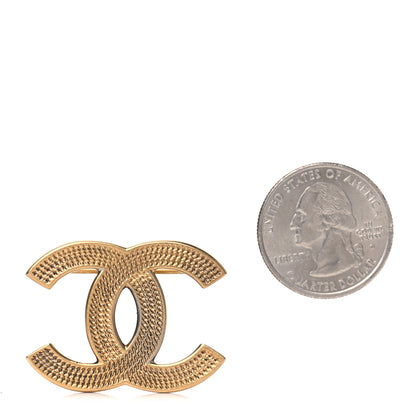 Chanel Metal CC Brooch Gold 2 of 6