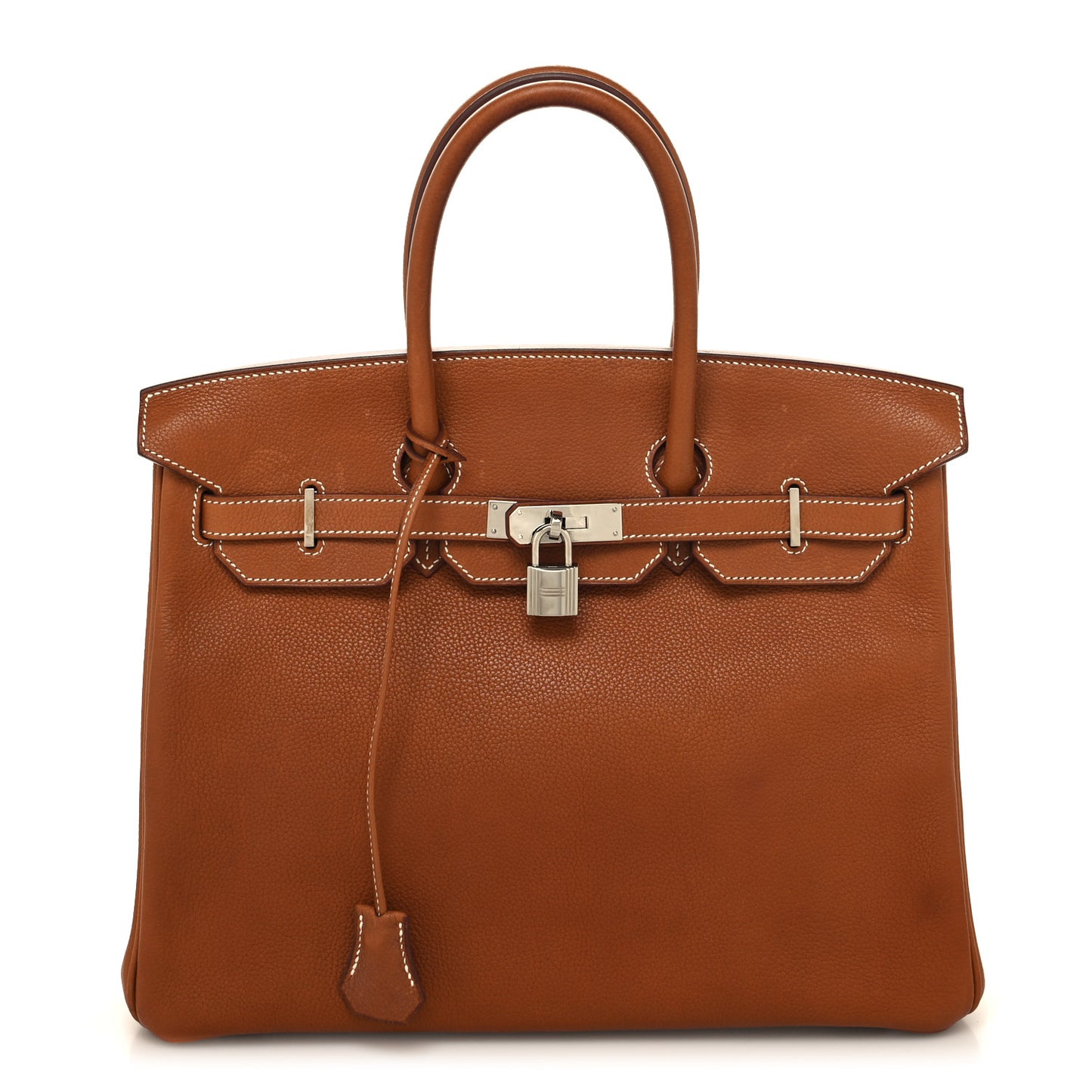 Natural Barenia Faubourg Birkin 35 Fauve