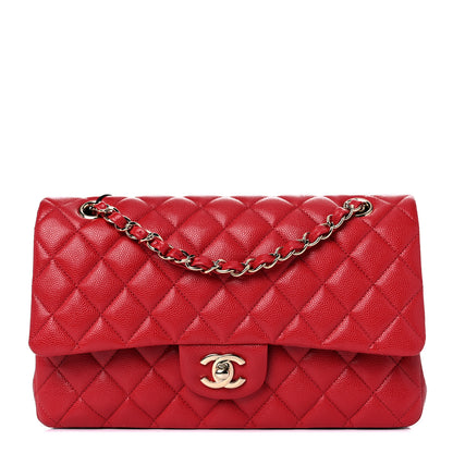 Chanel Caviar Quilted Medium Double Flap Red 1 of 10