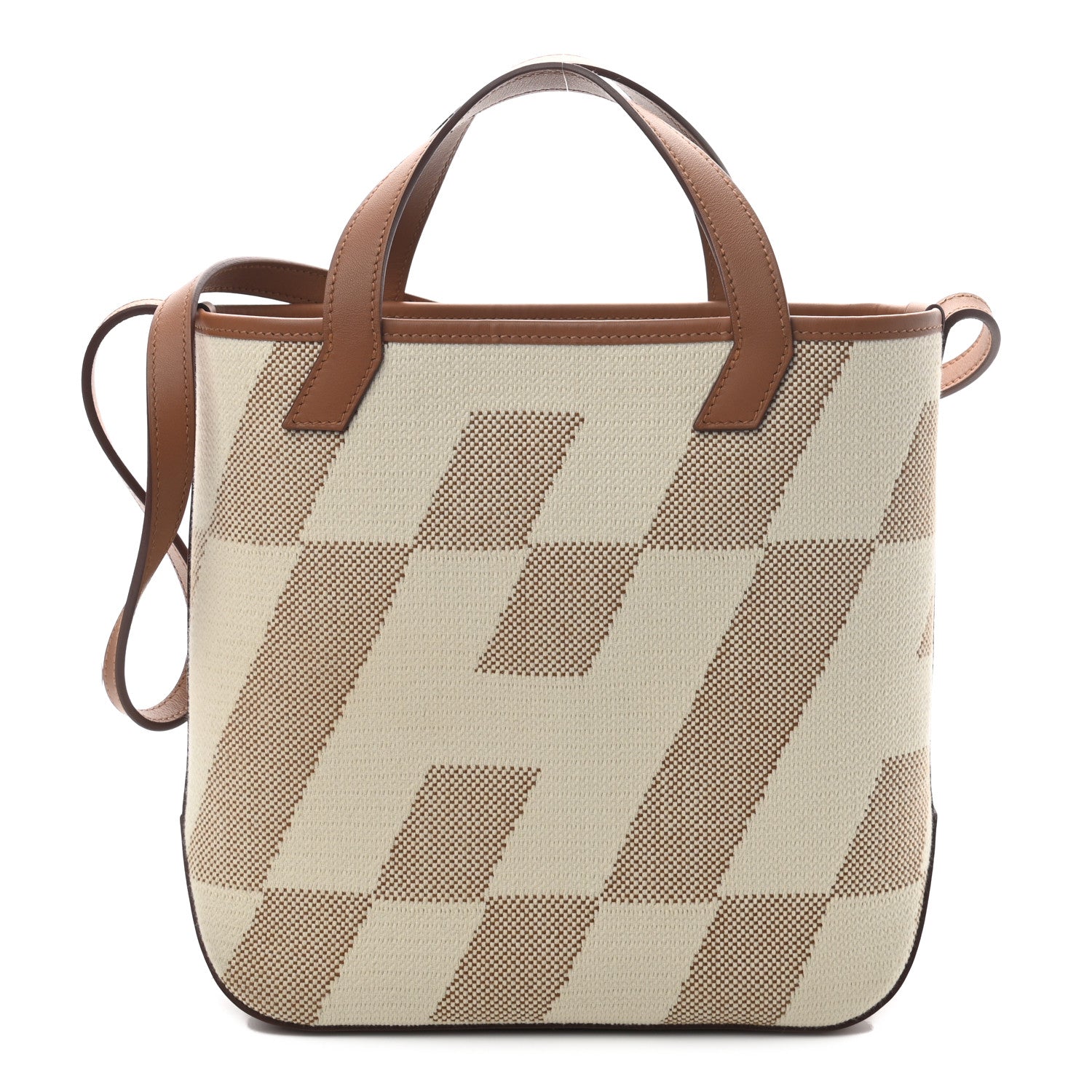 Hermes Swift Toile H Cabas H En Biais 27 Ecru Naturel Gold 1 of 9