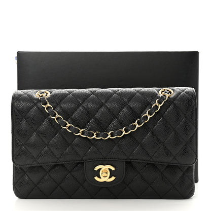 Chanel Caviar Quilted Medium Double Flap Black 11 of 11