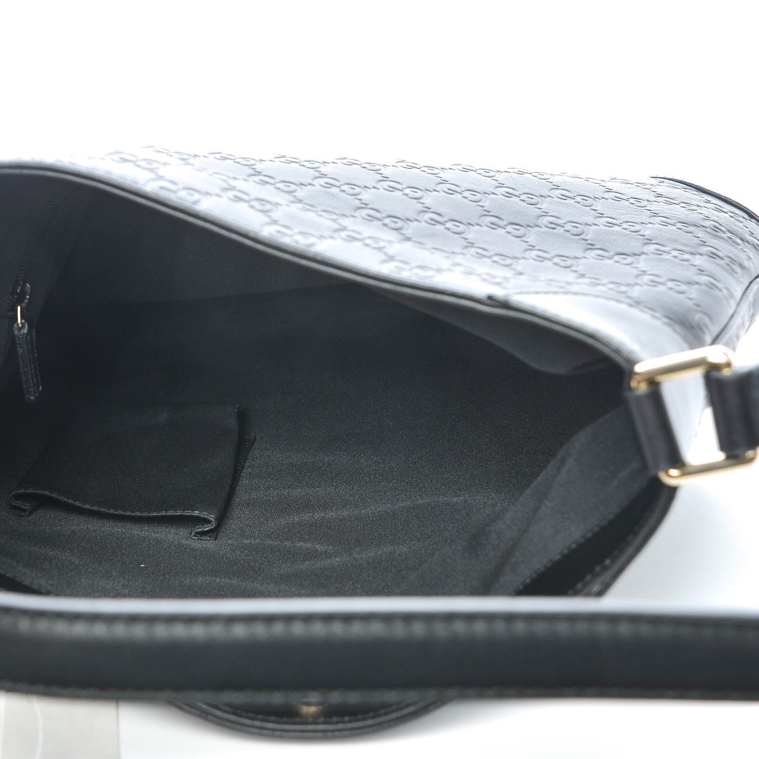 Gucci Guccissima Signature Shoulder Bag Black 5 of 7