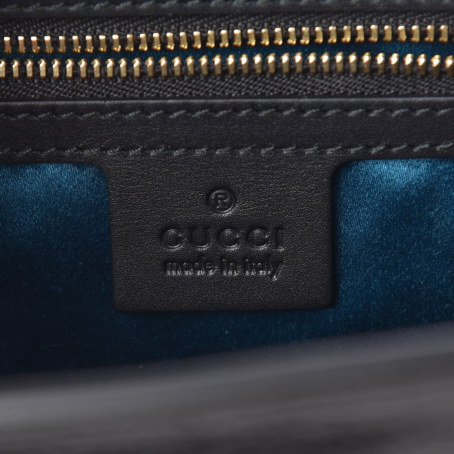 Gucci Suede Patent Web Dragon Embroidered Medium Ophidia Chain Shoulder Bag Blue Multicolor Black 6 of 10