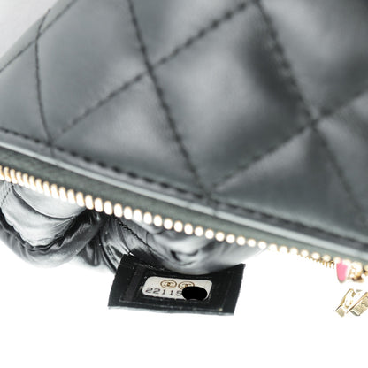 Chanel Lambskin Quilted Casino Coin Purse Black 7 of 7