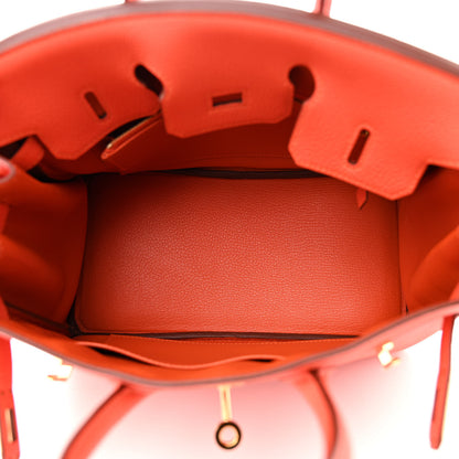 Hermes Togo Birkin 25 Feu 5 of 12