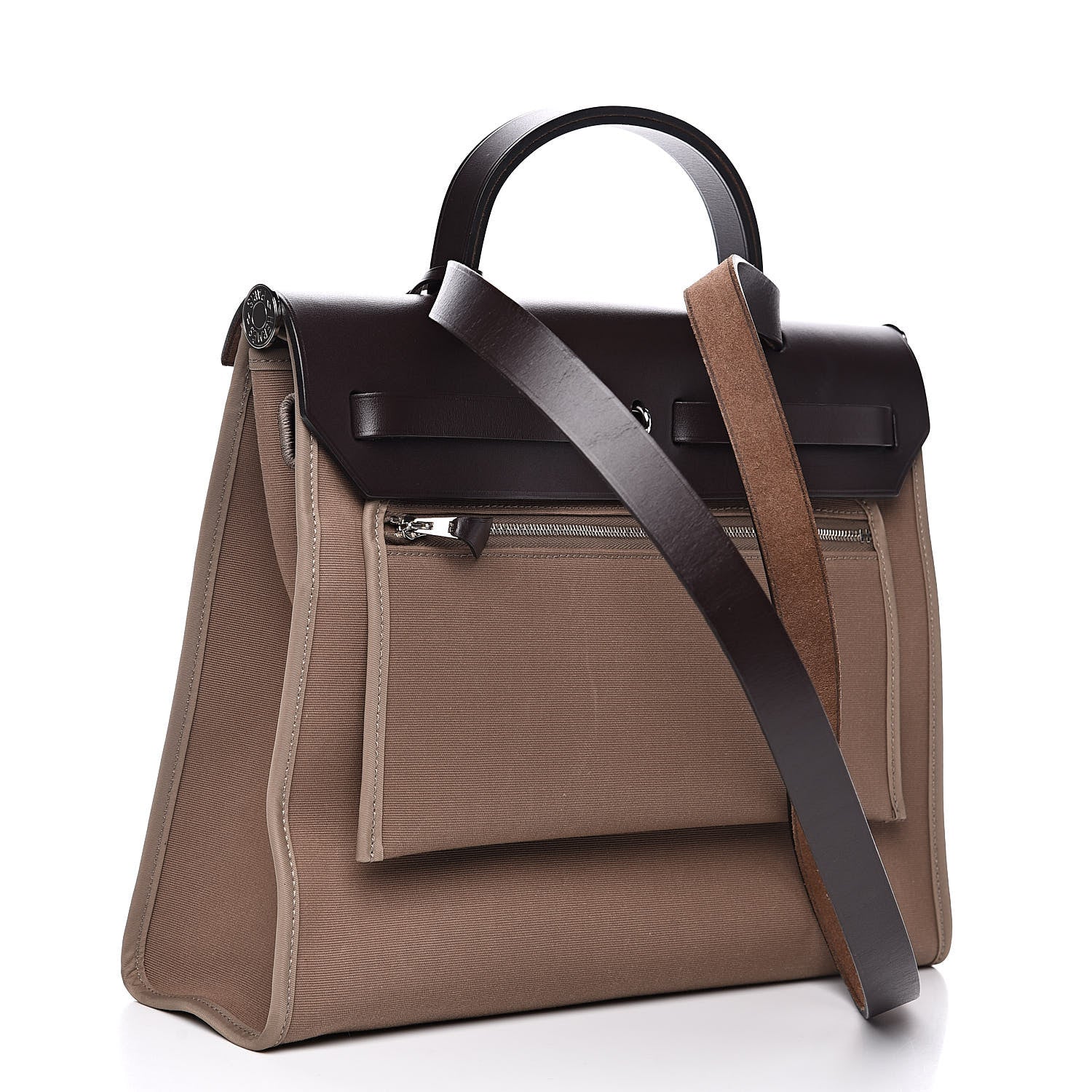 Hermes Vache Hunter Toile Herbag Zip 31 PM Etoupe Ebene 4 of 12
