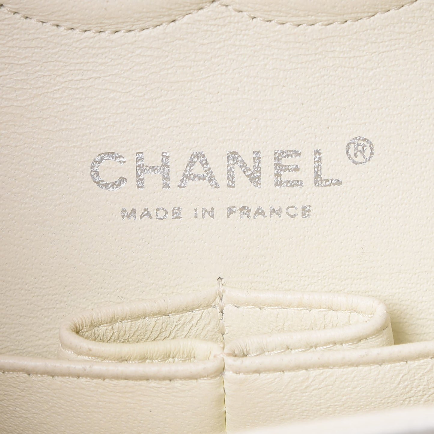 Caviar Quilted Medium Double Flap White