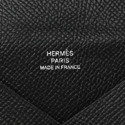 Hermes Epsom Calvi Card Case Black 6 of 7