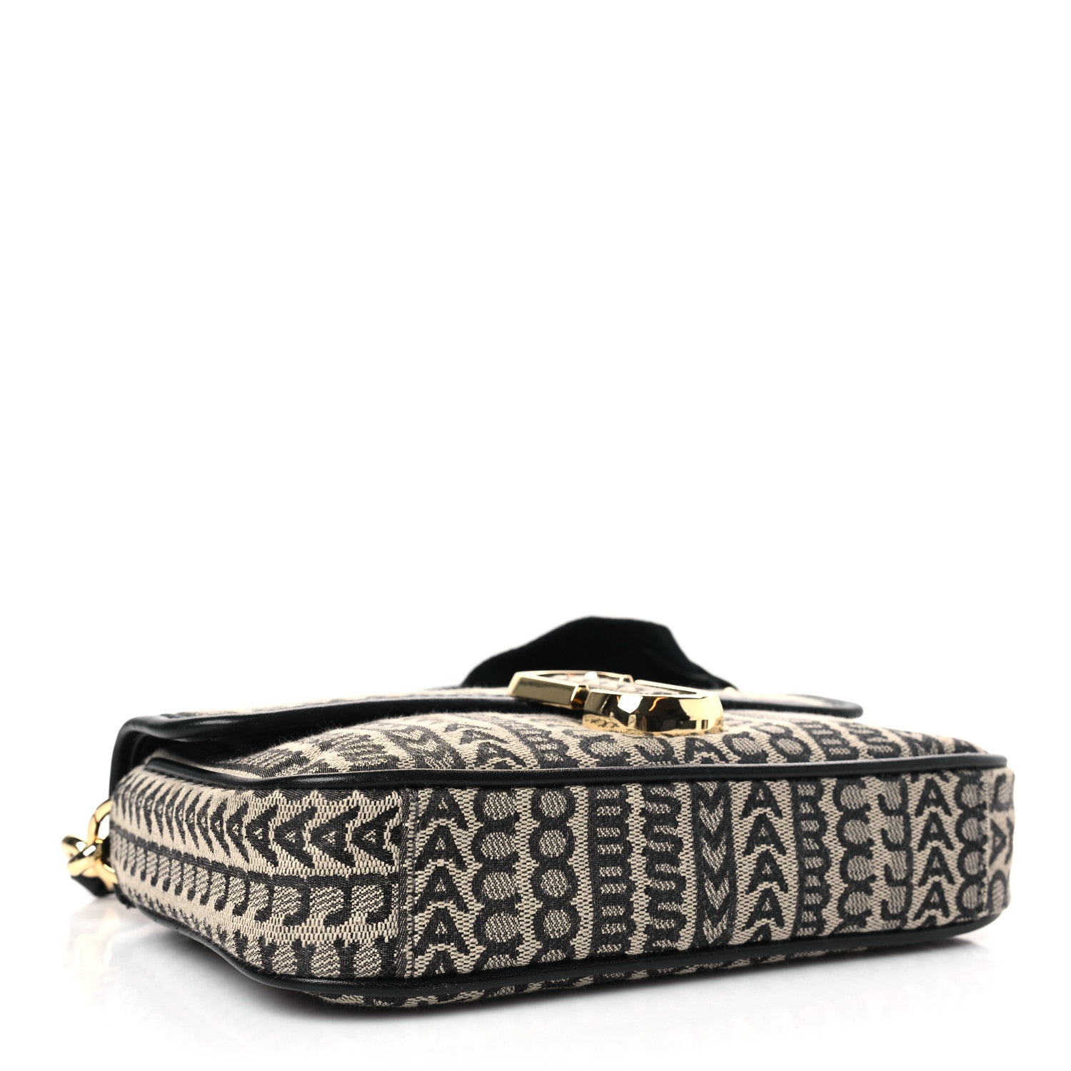 Marc Jacobs Cotton Jacquard The Monogram J Marc Shoulder Bag Beige Multi 4 of 9