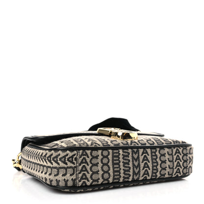 Marc Jacobs Cotton Jacquard The Monogram J Marc Shoulder Bag Beige Multi 4 of 9