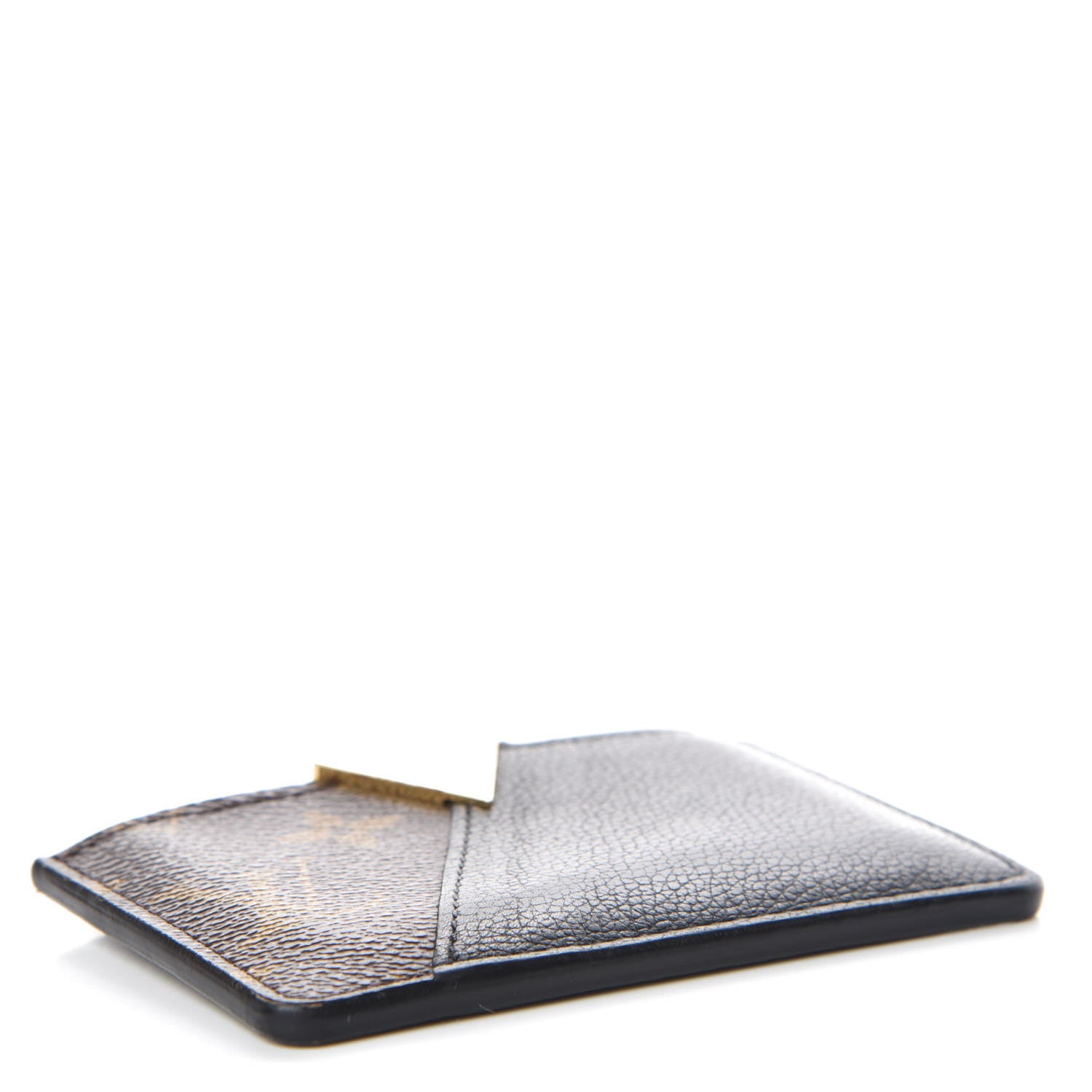 Louis Vuitton Monogram Calfskin Kimono Card Holder Black 4 of 8