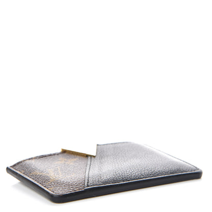 Louis Vuitton Monogram Calfskin Kimono Card Holder Black 4 of 8