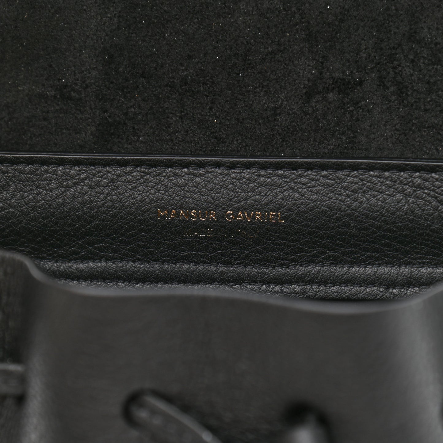 Calfskin Mini Lady Bag Black