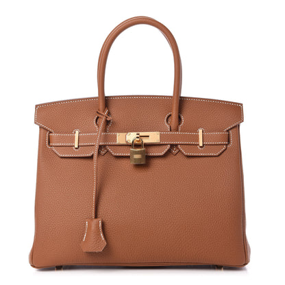 Hermes Togo Birkin 30 Gold 1 of 11