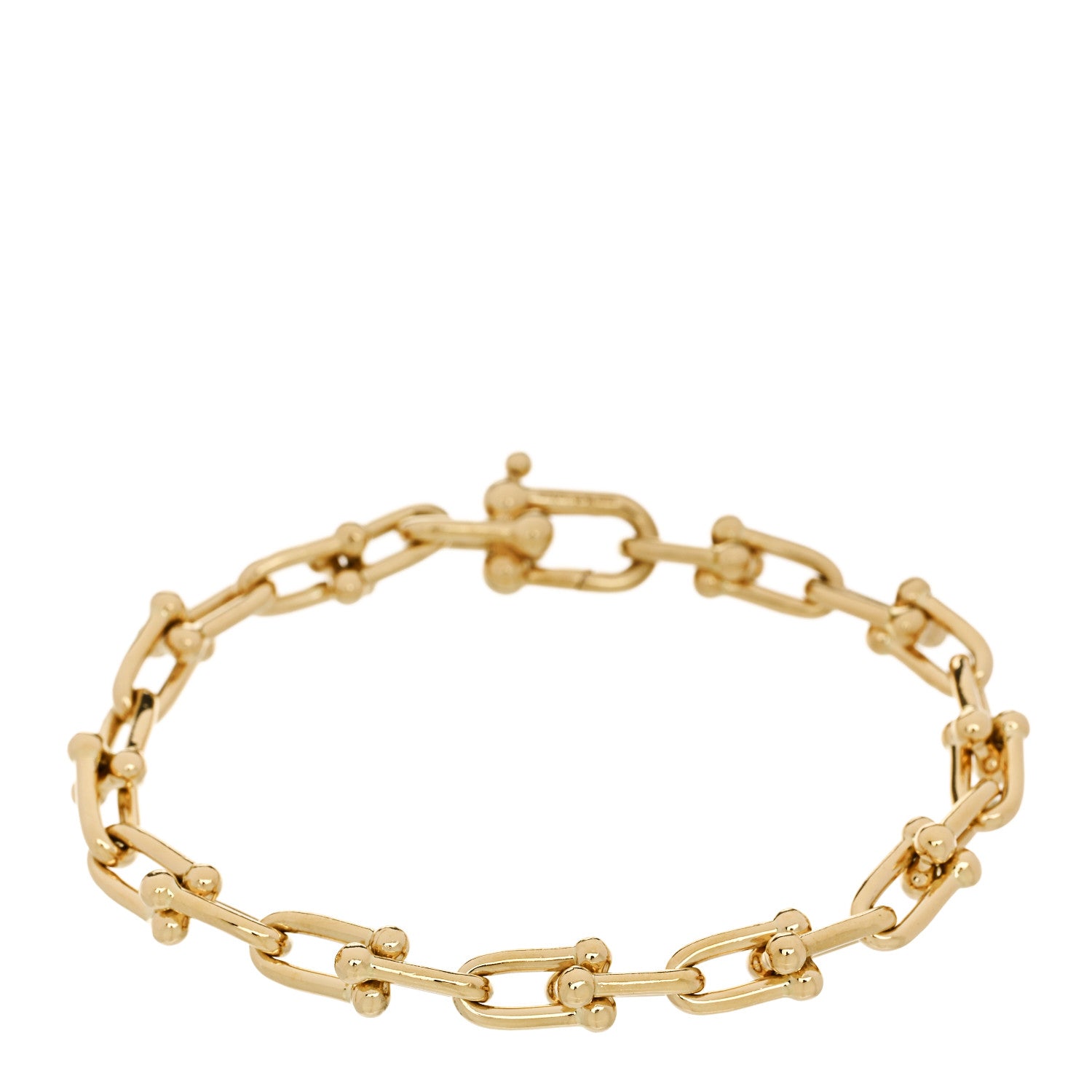 Tiffany 18K Yellow Gold Small HardWear Link Bracelet 1 of 4