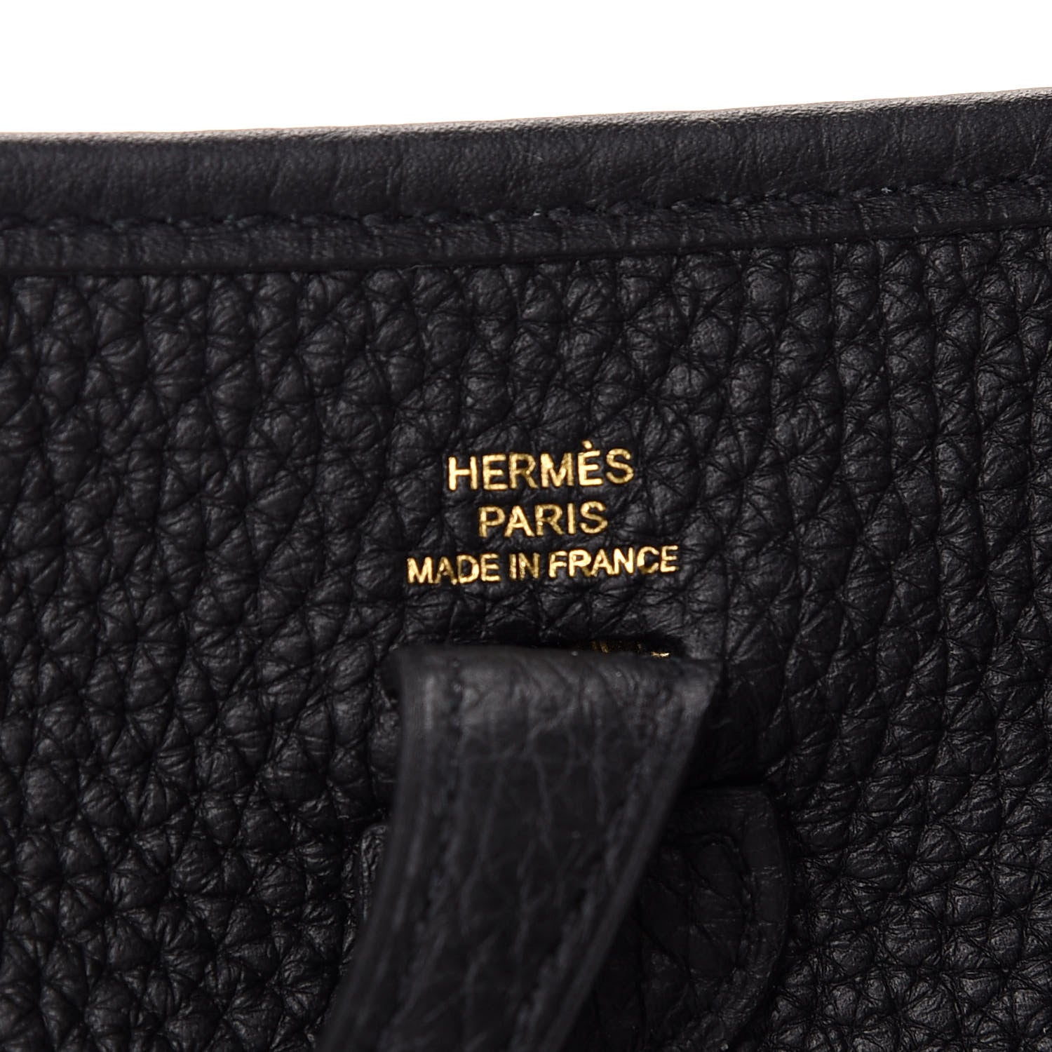 Hermes Taurillon Clemence Evelyne TPM Black 5 of 9
