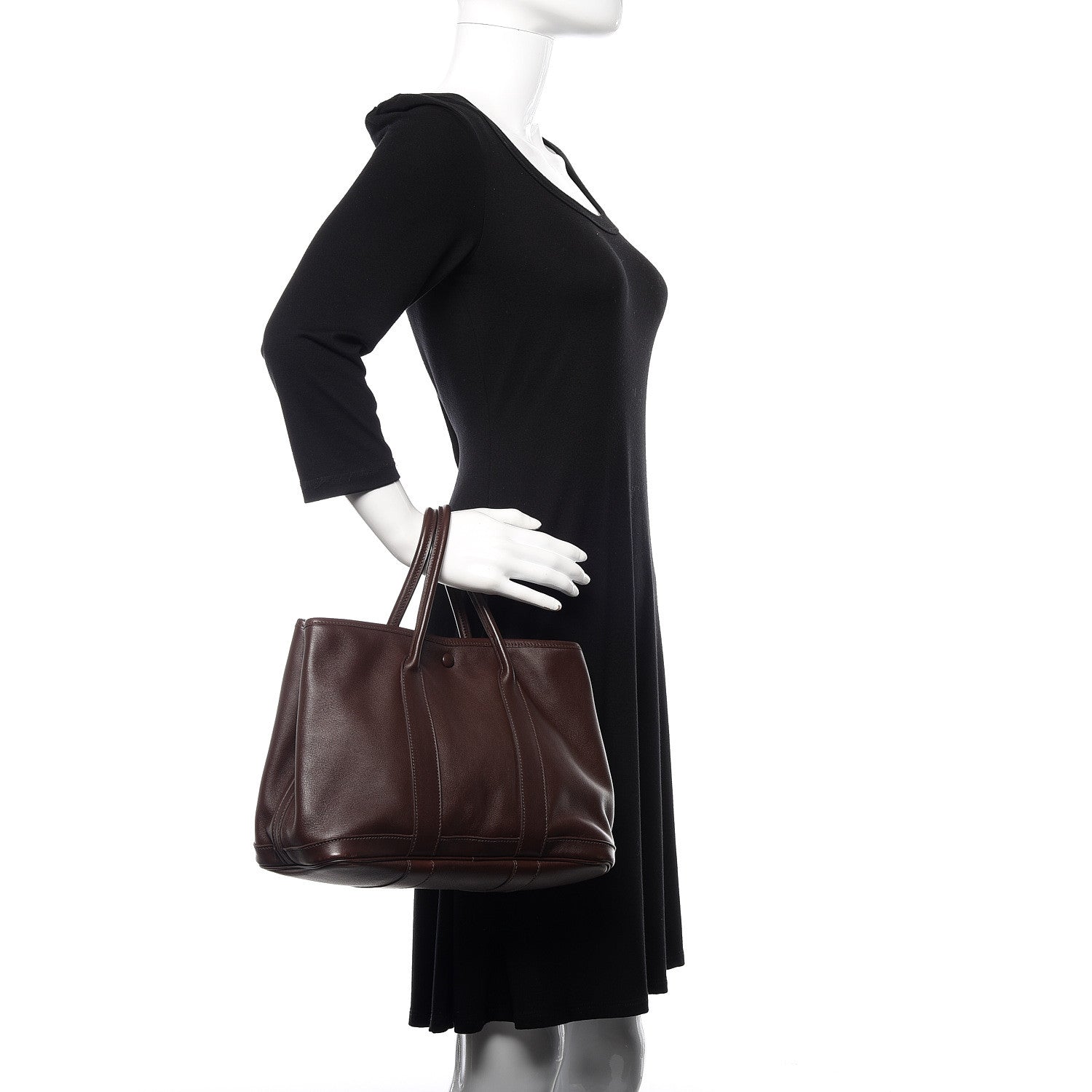 Hermes Swift Bolduc Twilly Garden Party TPM Chocolate 2 of 11
