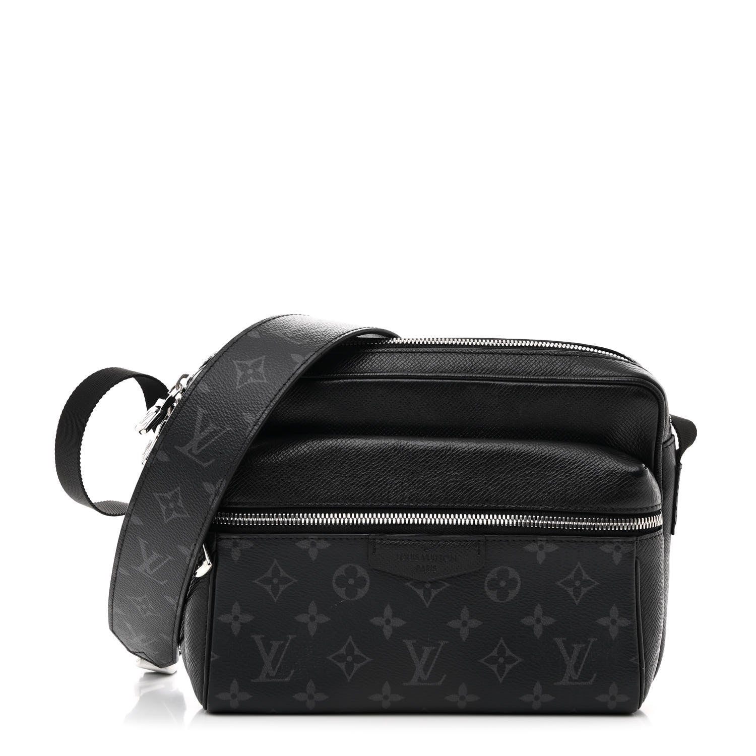 Louis Vuitton Taiga Monogram Eclipse Outdoor Messenger Black 1 of 9