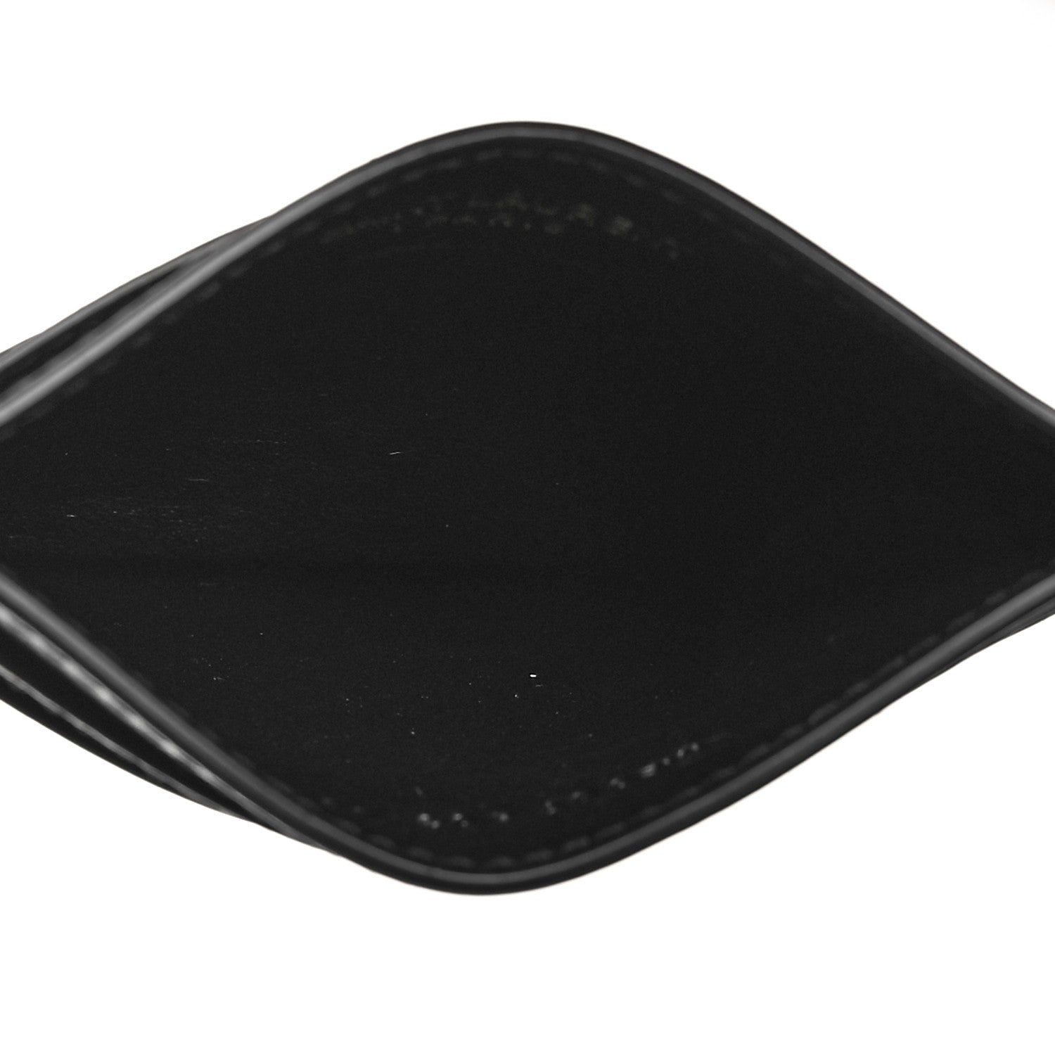 Saint Laurent Calfskin Tiny Cassandre Credit Card Case Black 5 of 8