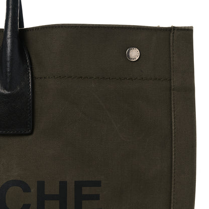 Saint Laurent Linen Calfskin Rive Gauche Tote Khaki 20 of 30