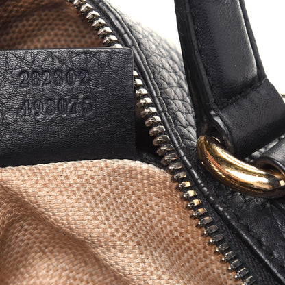 Gucci Pebbled Calfskin Medium Soho Boston Black 7 of 33