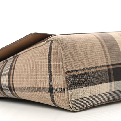 Burberry Calfskin Tartan Note Crossbody Bag Light Fawn 8 of 13