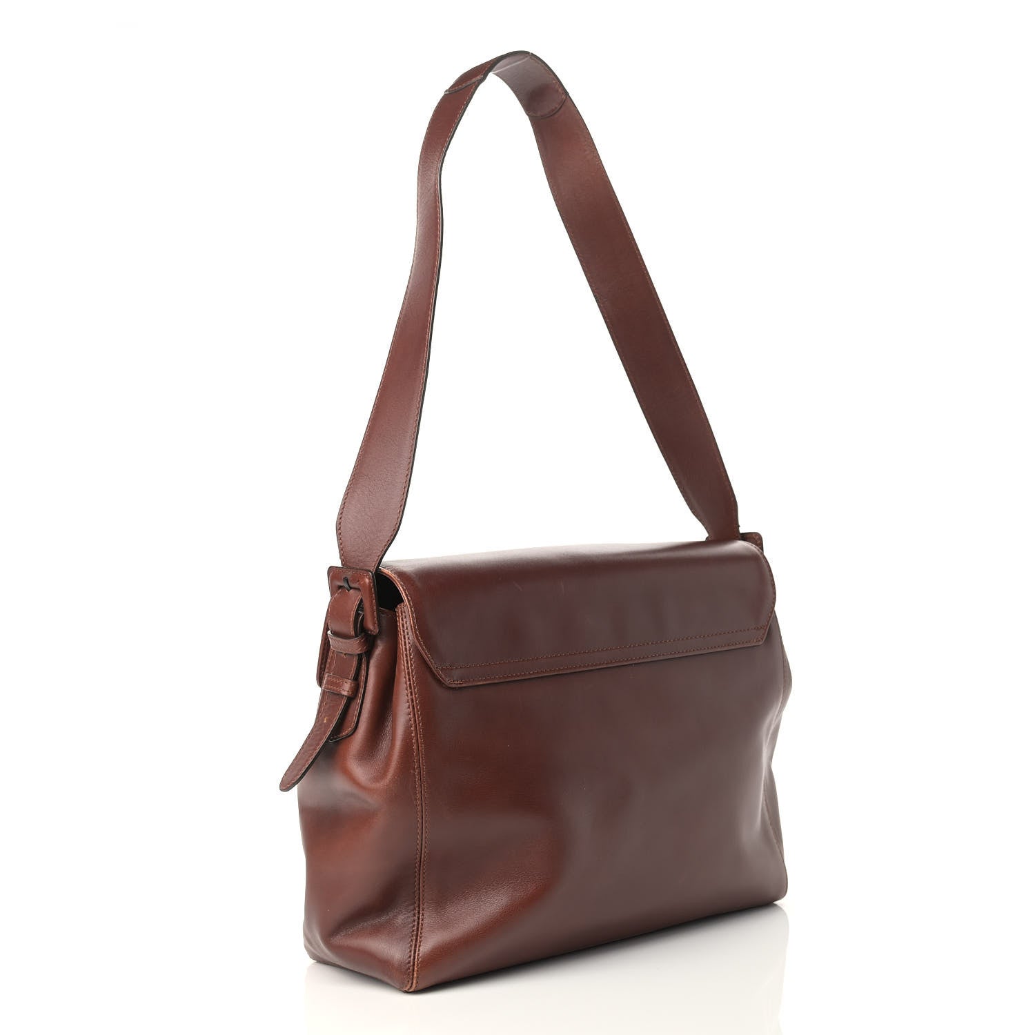 Chanel Calfskin Logo Shoulder Bag Brown 3 of 23