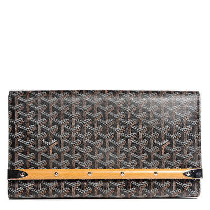 Goyard Goyardine Monte Carlo Bois Clutch Black 1 of 9