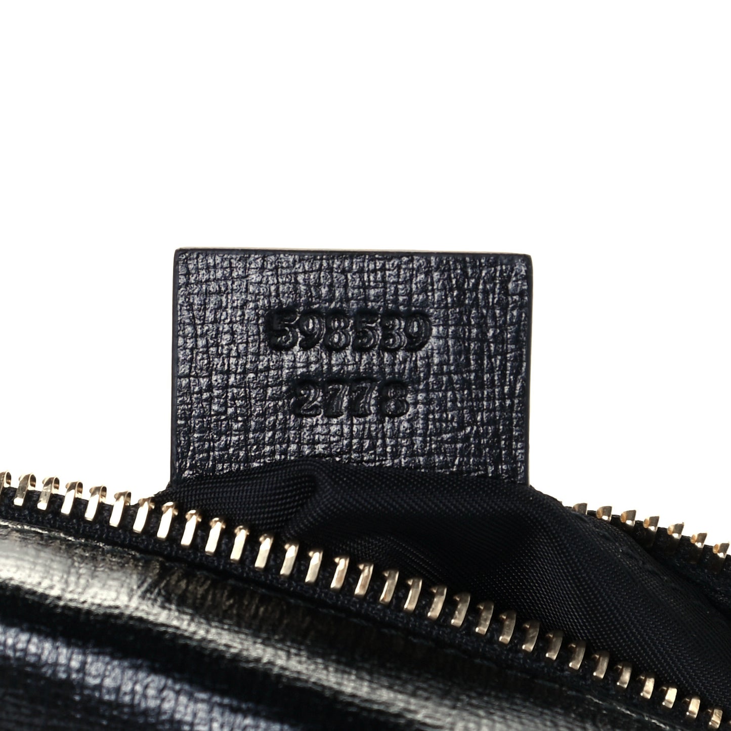 Azalea Calfskin Marina Cosmetic Case Black