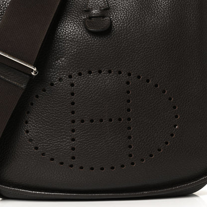 Hermes Taurillon Clemence Evelyne III PM Chocolate 7 of 11