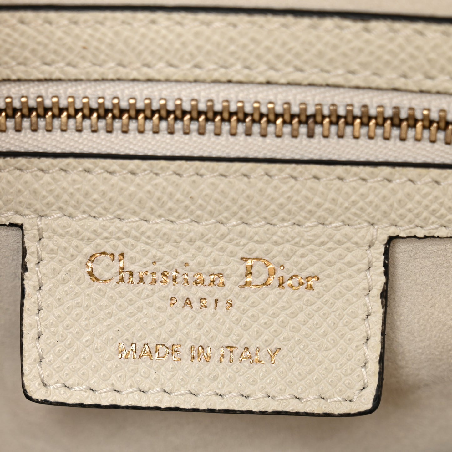 Grained Calfskin Saddle Bag White