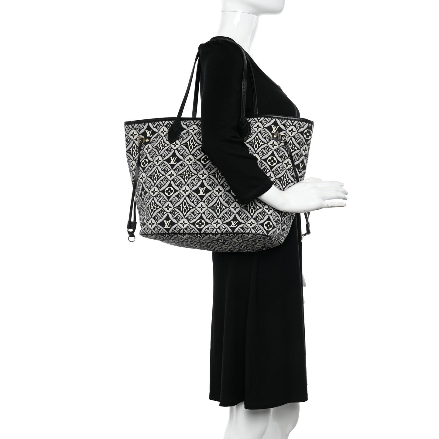 Jacquard Since 1854 Neverfull MM Grey