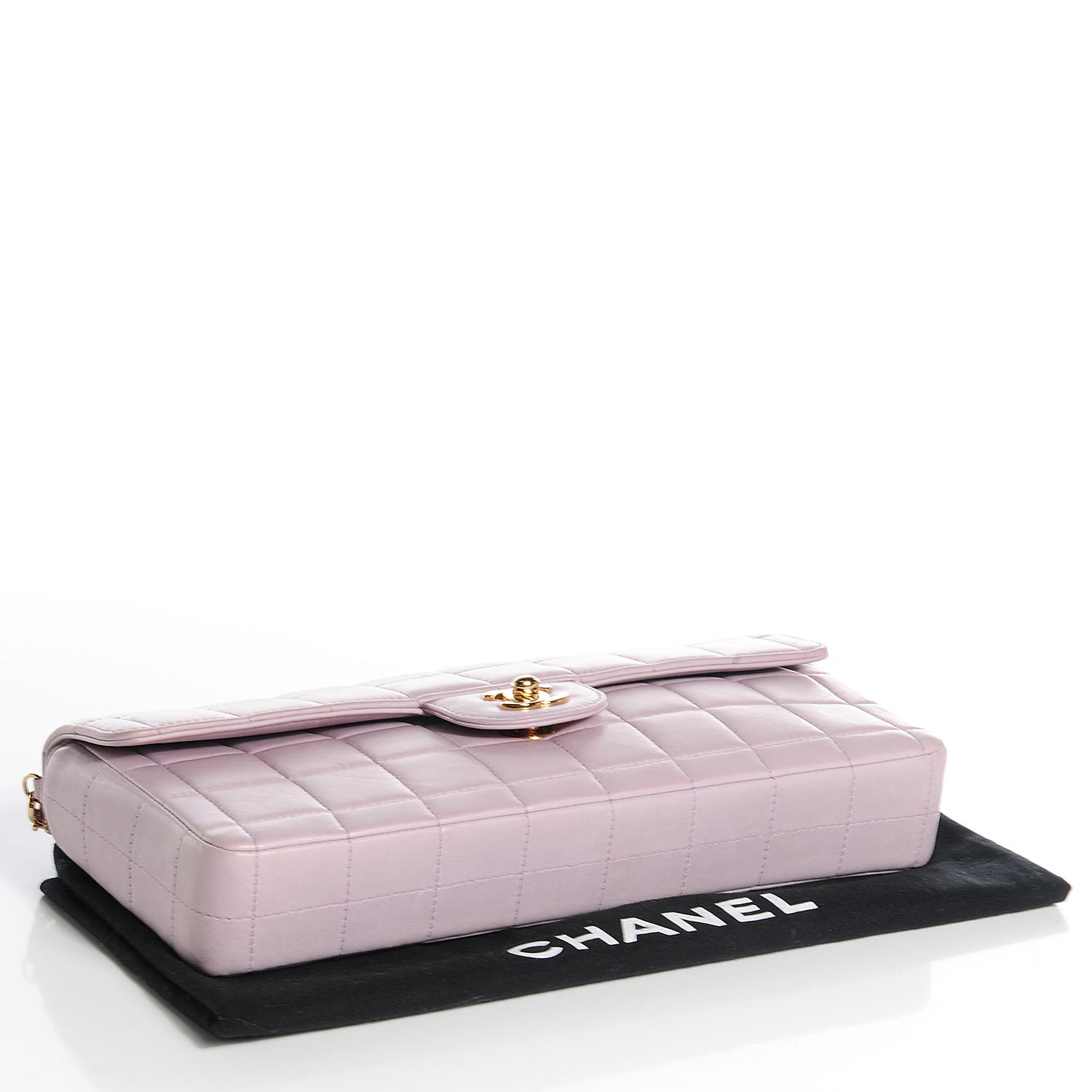 Chanel Lambskin East West Chocolate Bar Flap Lilac 4 of 9