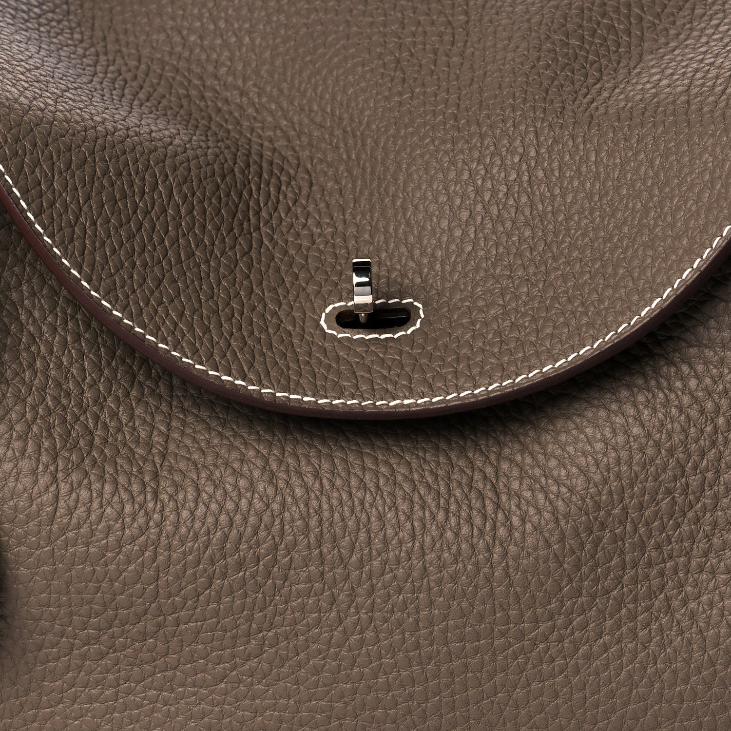 Hermes Taurillon Clemence Lindy 30 Etoupe 8 of 11
