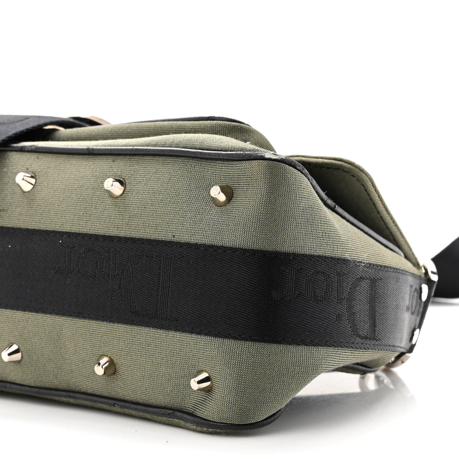 Christian Dior Coated Canvas Crystal Hardcore Bag Kaki 10 of 12