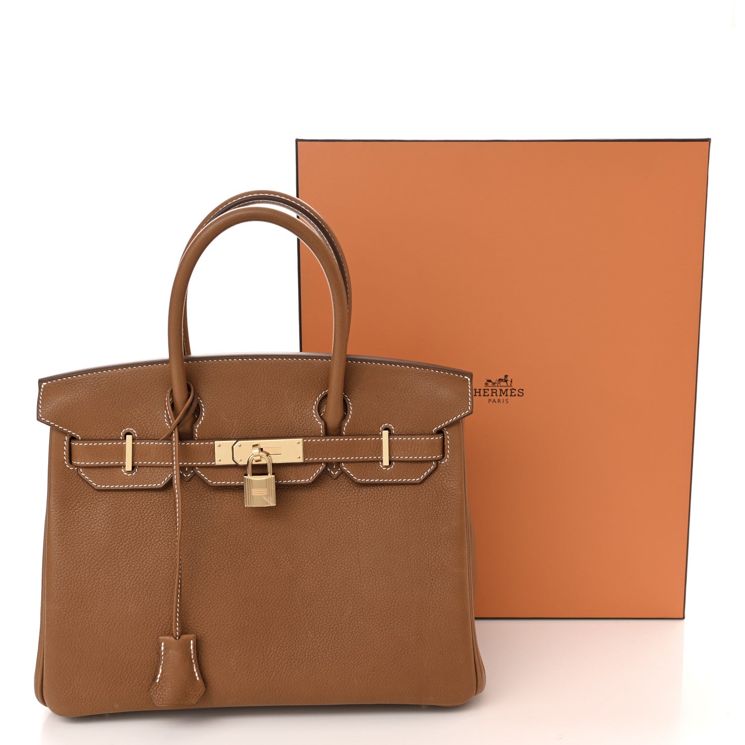 Hermes Natural Barenia Faubourg Birkin 30 Fauve 12 of 12