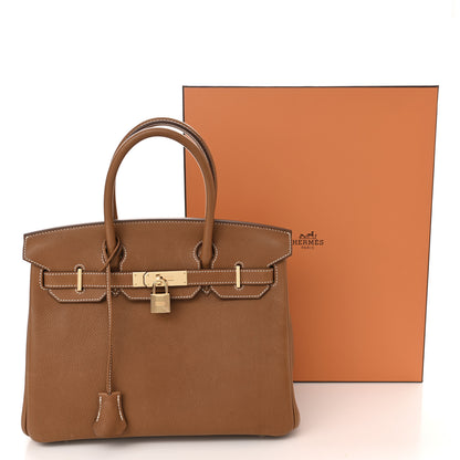 Hermes Natural Barenia Faubourg Birkin 30 Fauve 12 of 12