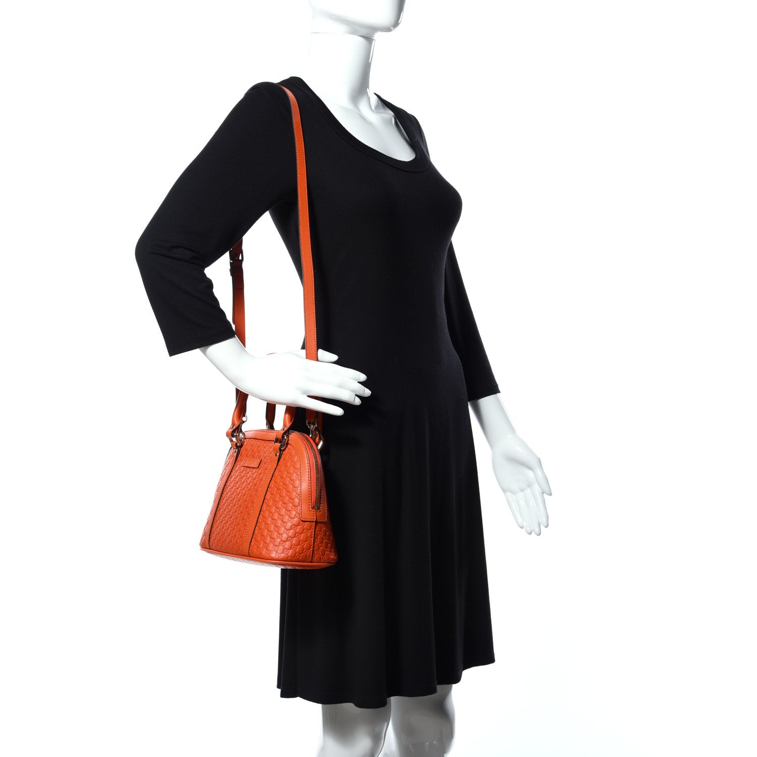 Gucci Microguccissima Mini Dome Bag Sun Orange 2 of 11